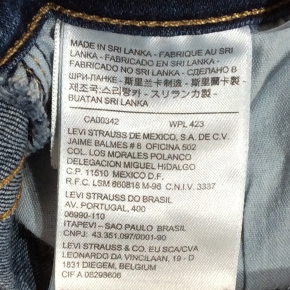 Levis Mid Rise Skinny Jeans Size 28 - Picture 6 of 7